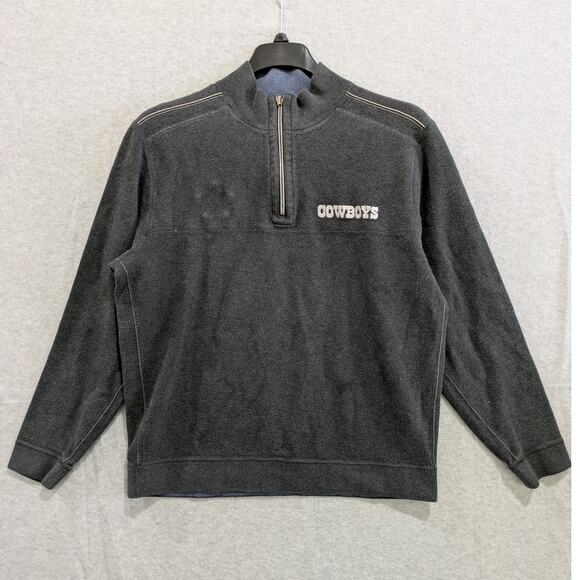 Dallas Cowboys NFL Football Tommy Bahama Reversible Sweatshirt Mens M Blue Gray - Picture 2 of 16